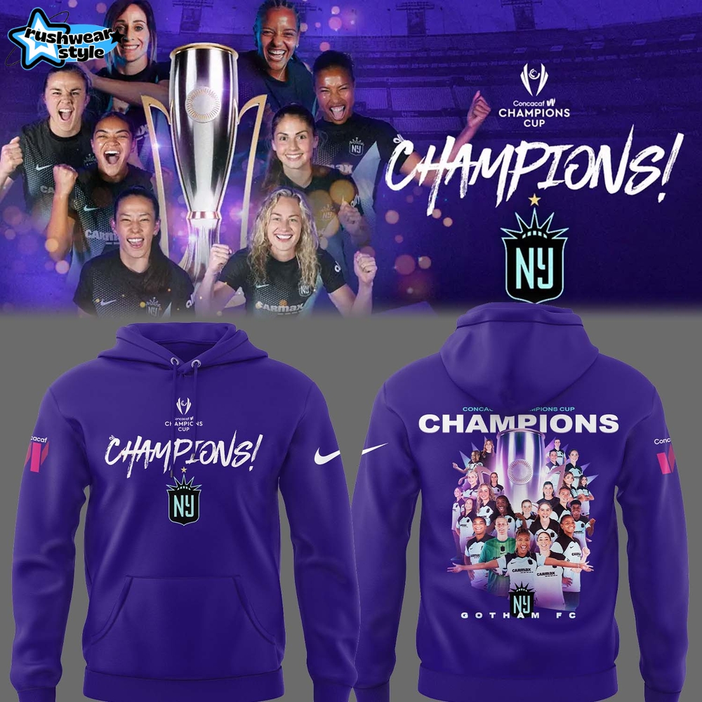Gotham FC 2025 Concacaf W Champions Cup Hoodie, Cap Gotham FC 2025 Concacaf W Champions Cup Hoodie, Cap