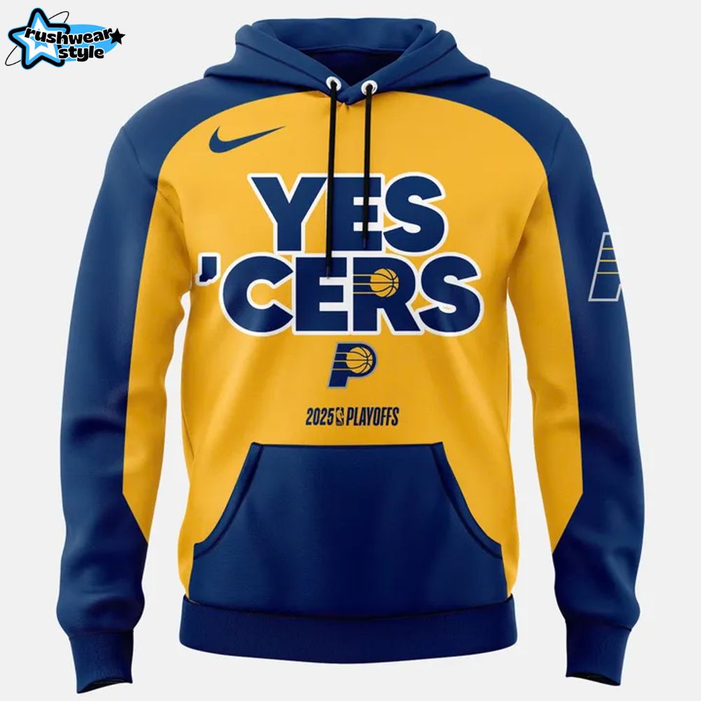 Indiana Pacers 2025 NBA Playoffs Yes 'Cers Hoodie Set Indiana Pacers 2025 NBA Playoffs Yes 'Cers Hoodie Set