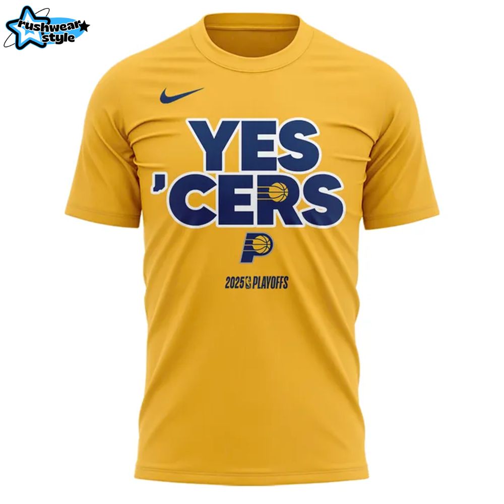 Indiana Pacers 2025 NBA Playoffs Yes 'Cers Shirt Indiana Pacers 2025 NBA Playoffs Yes 'Cers Shirt