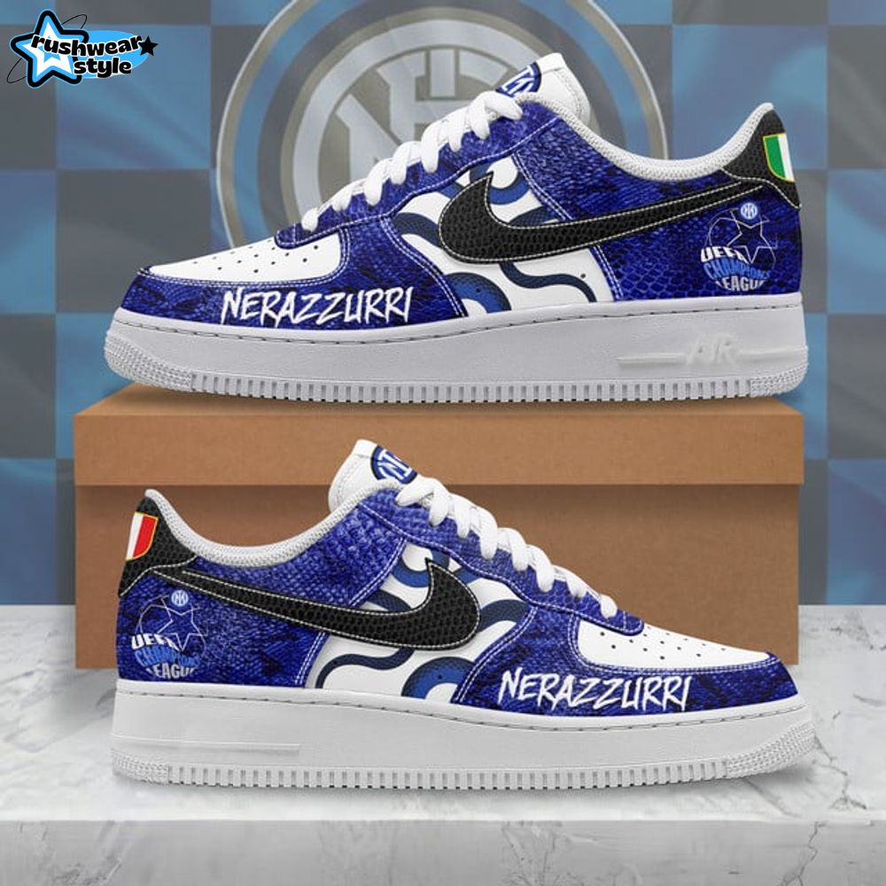 Inter Milan Nerazzurri UEFA Champions League Nike Air Force 1 Inter Milan Nerazzurri UEFA Champions League Nike Air Force 1