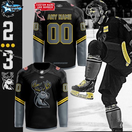 Iowa Heartlanders 2025 Kelly Cup Playoffs Special Black Hockey Jersey