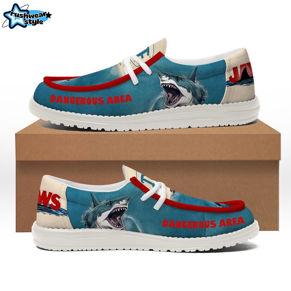 Jaws "50TH ANNIVERSARY" New 2025 Hey Dude Shoes Jaws "50TH ANNIVERSARY" New 2025 Hey Dude Shoes