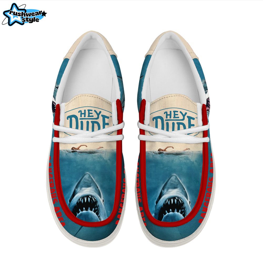 Jaws Movie "Dangerous Area" Loafer Shoes Jaws Movie "Dangerous Area" Loafer Shoes