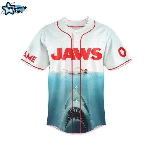 Jaws Movie Personalized Baseball Jersey
