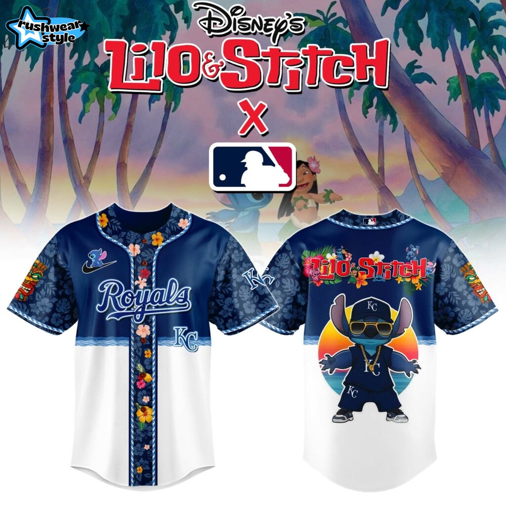 Kansas City Royals MLB x Lilo & Stitch Jersey Kansas City Royals MLB x Lilo & Stitch Jersey