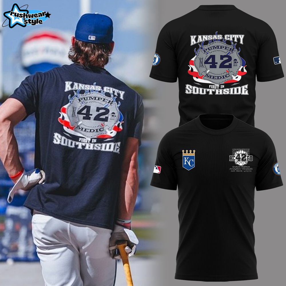 Kansas City Royals X "Sending Our Love To The Family Of Graham Hoffman" Special Black Tee Kansas City Royals X "Sending Our Love To The Family Of Graham Hoffman" Special Black Tee