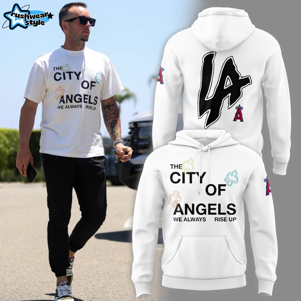 LA Angels "The city of Angel" White Hoodie LA Angels "The city of Angel" White Hoodie