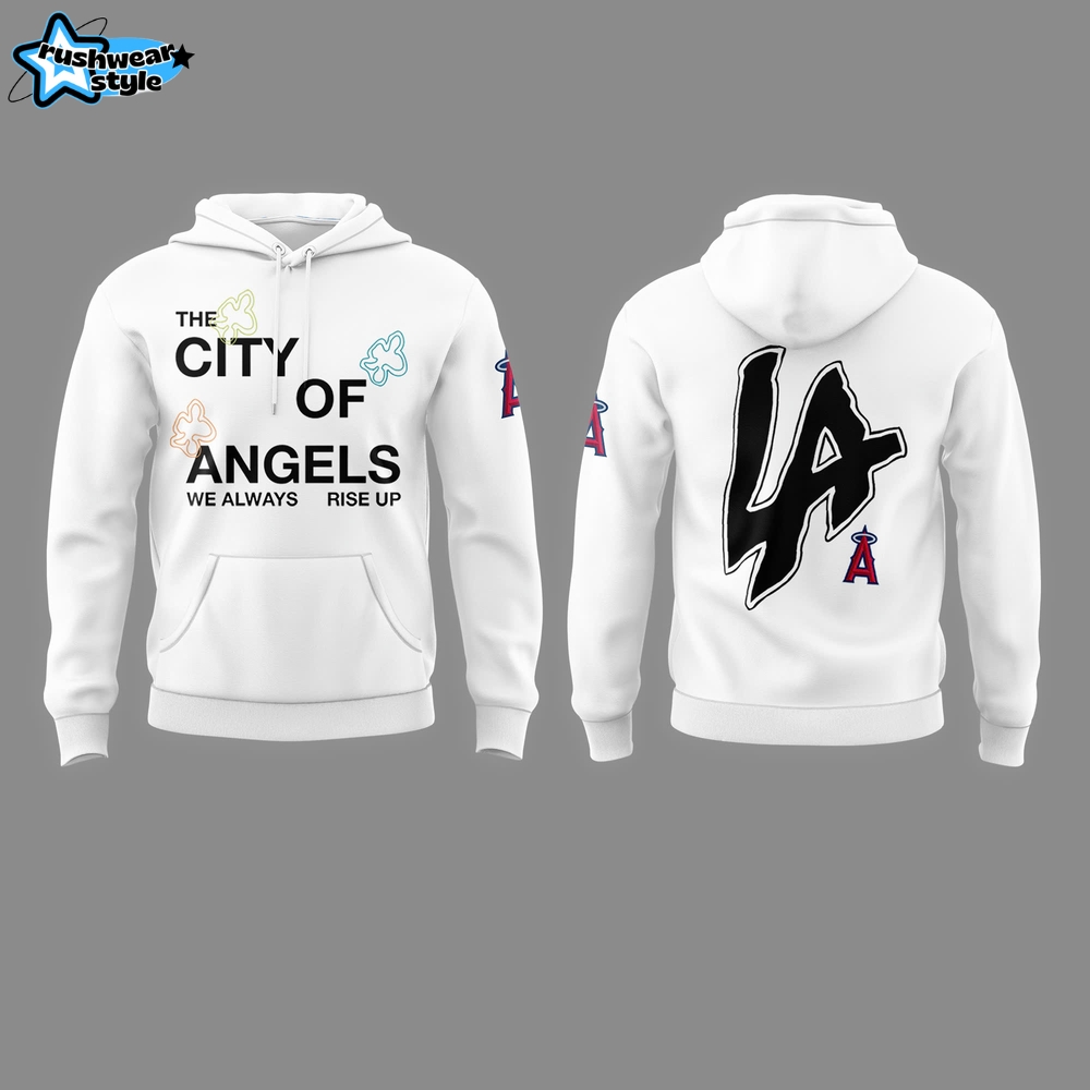 LA Angels "The city of Angel" White Hoodie LA Angels "The city of Angel" White Hoodie