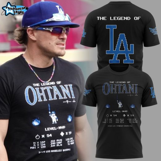 LA Dodgers x The Legend of Ohtani 2025 Black Tee