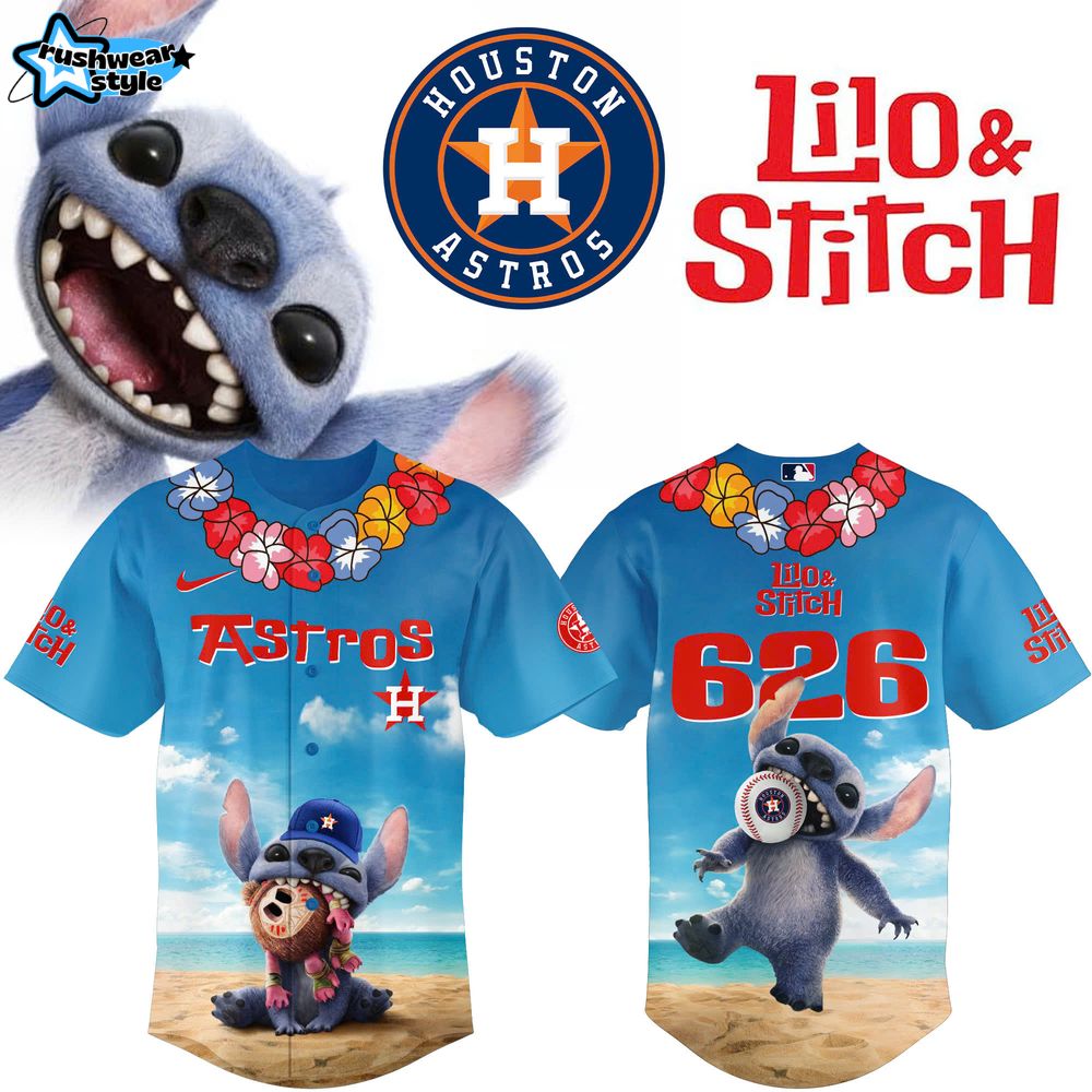 Lilo & Stitch Houston Astros Special Edition 2025 Baseball Jersey Lilo & Stitch Houston Astros Special Edition 2025 Baseball Jersey