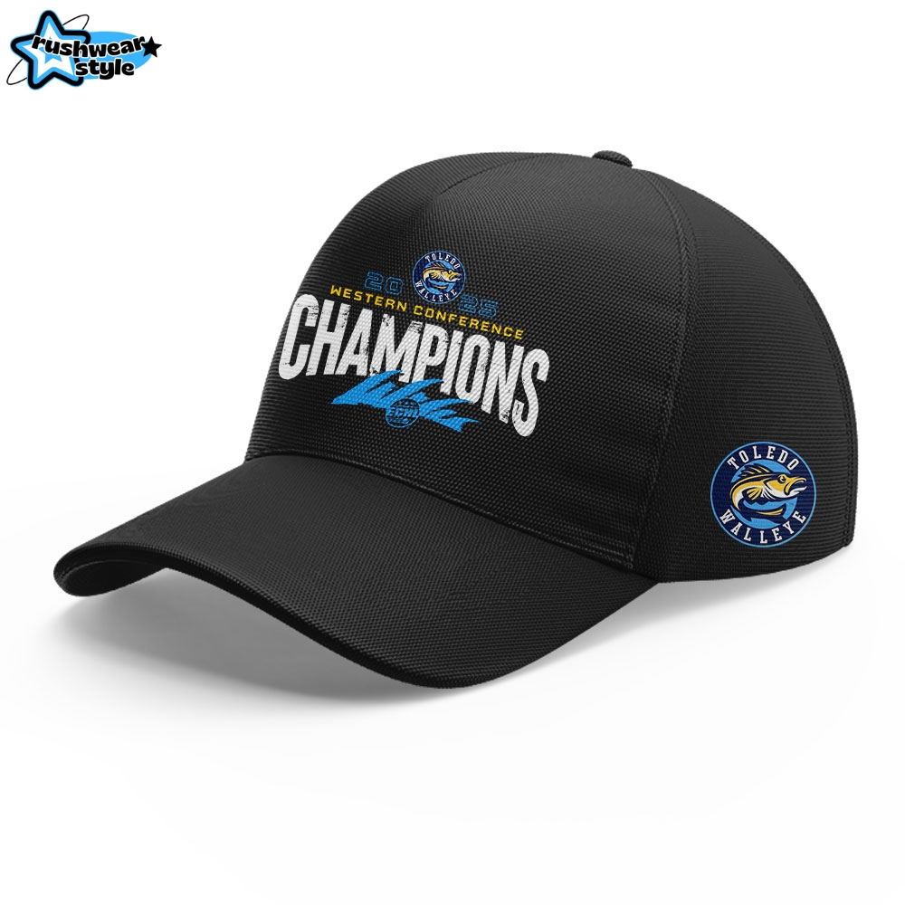 Limited Edition Toledo Walleye x 2025 ECHL Western Conference Champions Tshirt Limited Edition Toledo Walleye x 2025 ECHL Western Conference Champions Tshirt