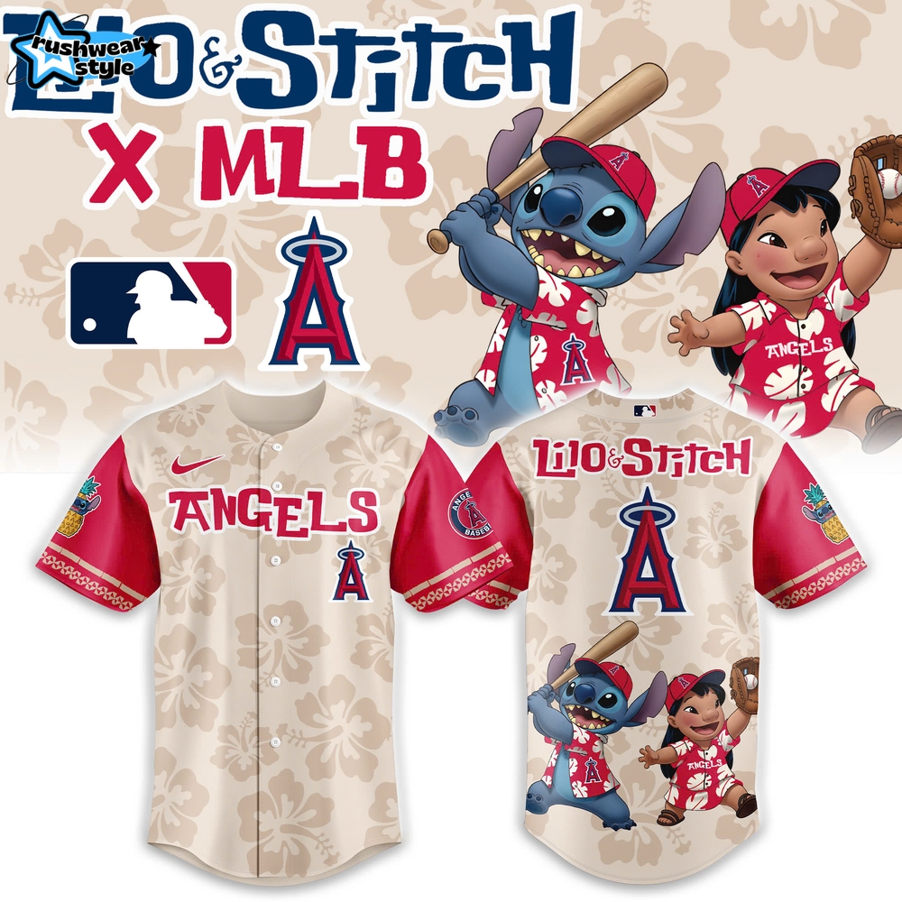 Los Angeles Angels x Lilo & Stitch 2025 Baseball Jersey Combo Los Angeles Angels x Lilo & Stitch 2025 Baseball Jersey Combo
