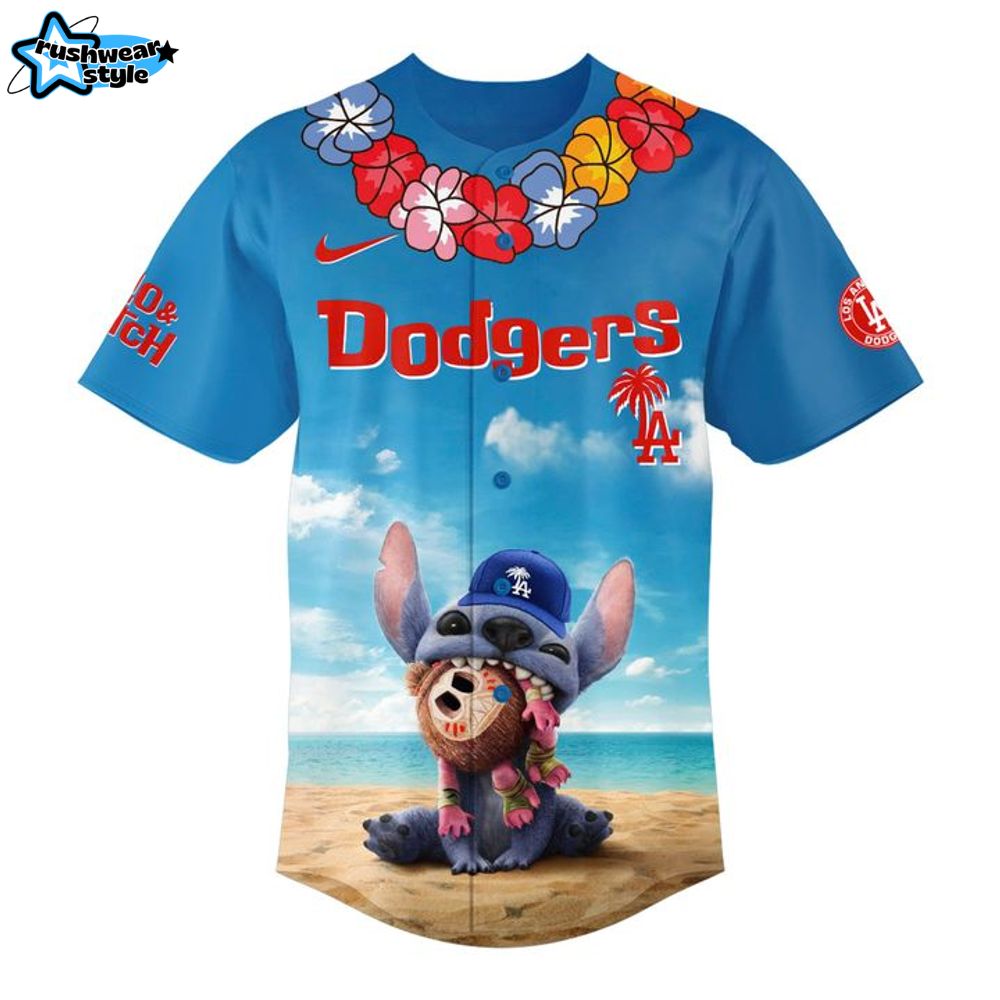 Los Angeles Dodgers Special 2025 Lilo & Stitch Baseball Jersey Los Angeles Dodgers Special 2025 Lilo & Stitch Baseball Jersey