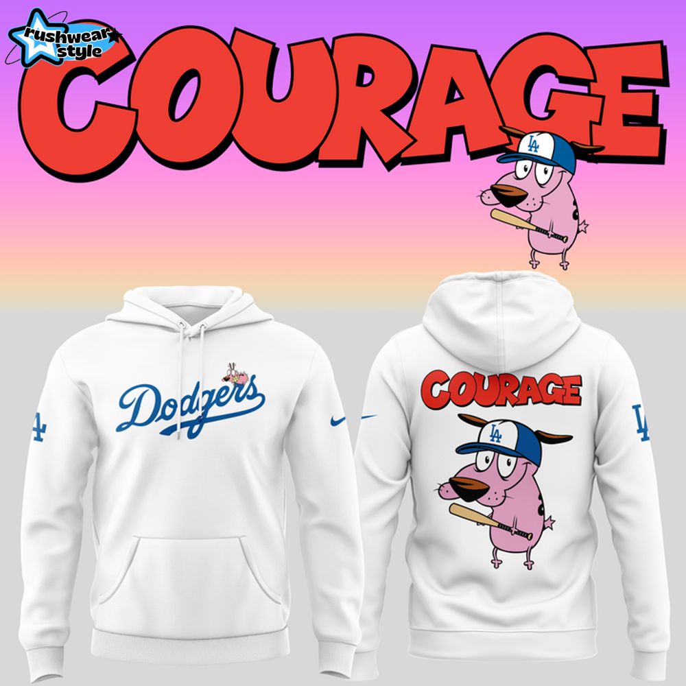 Los Angeles Dodgers X Courage Dog Hoodie Los Angeles Dodgers X Courage Dog Hoodie