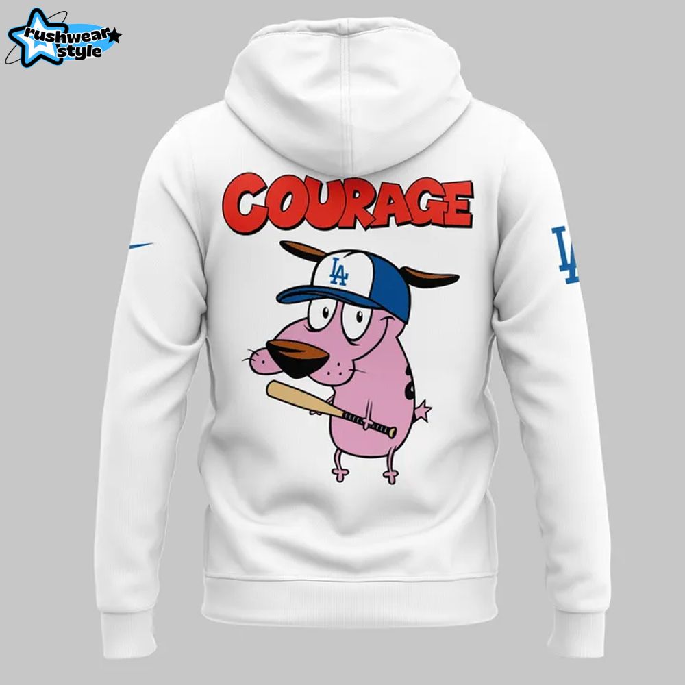 Los Angeles Dodgers X Courage Dog Hoodie Los Angeles Dodgers X Courage Dog Hoodie