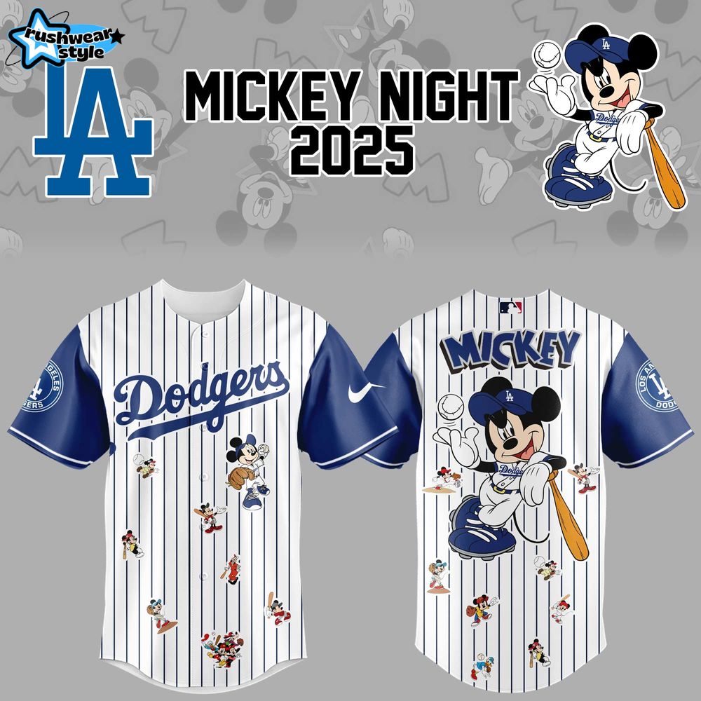 Los Angeles Dodgers X Mickey Mouse 2025 Baseball Jersey Los Angeles Dodgers X Mickey Mouse 2025 Baseball Jersey