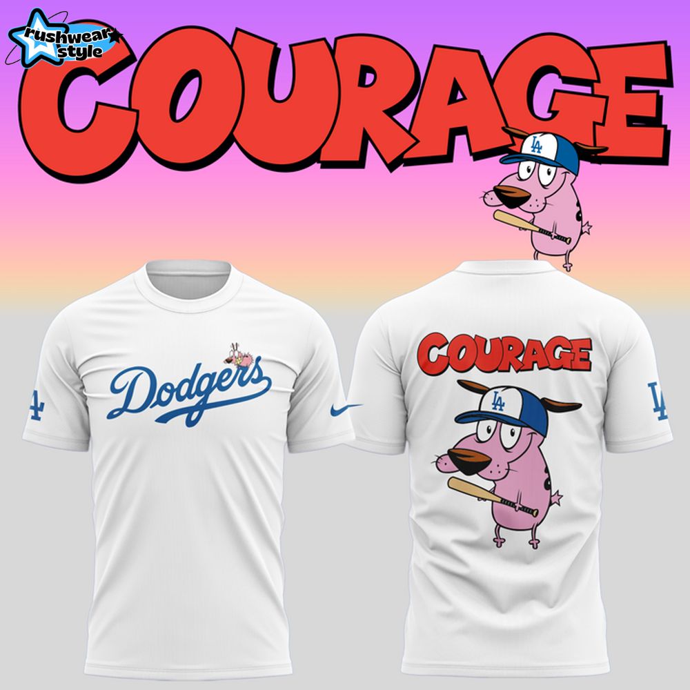 Los Angeles Dodgers x Courage Dog 2025 T-shirt Los Angeles Dodgers x Courage Dog 2025 T-shirt