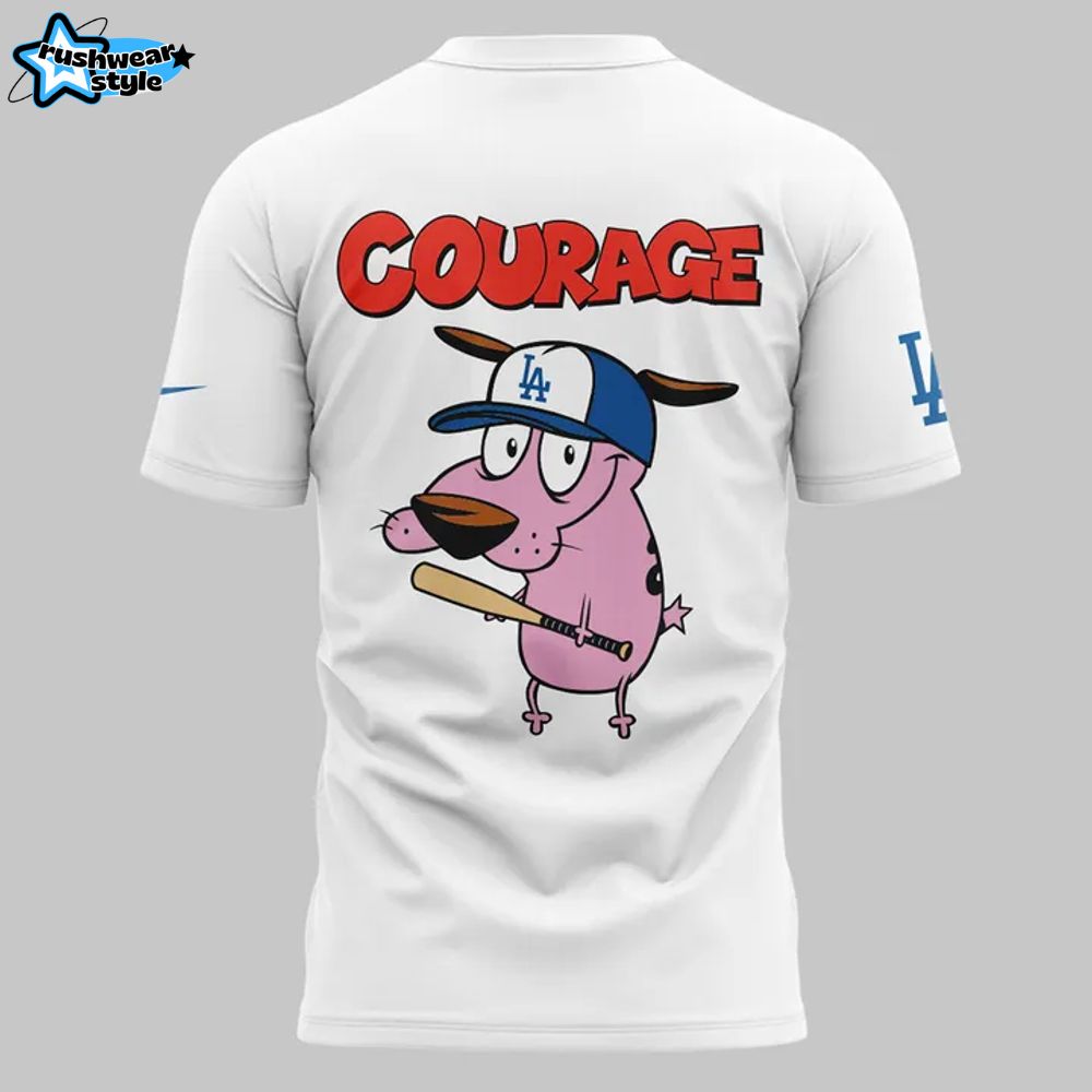 Los Angeles Dodgers x Courage Dog 2025 T-shirt Los Angeles Dodgers x Courage Dog 2025 T-shirt