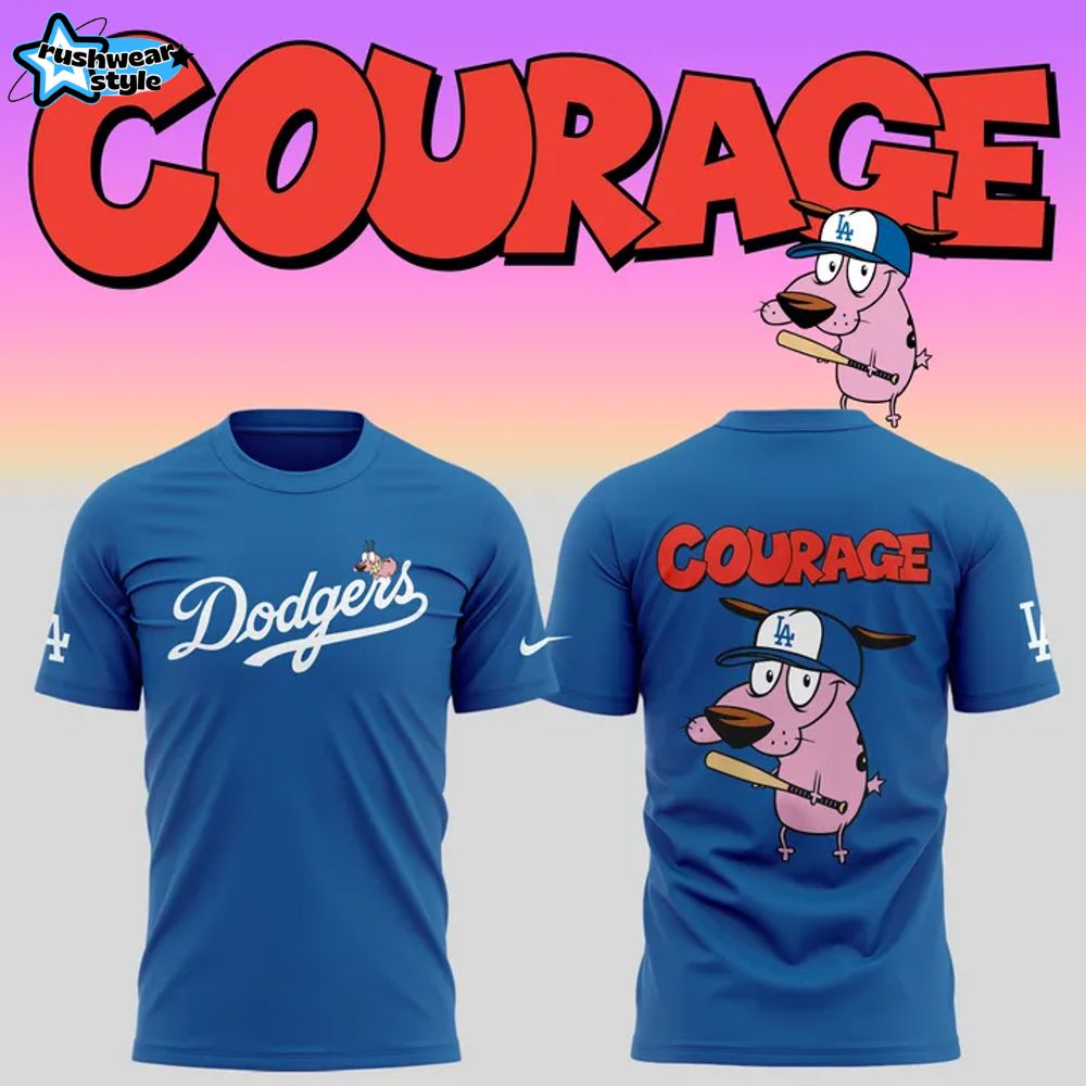 Los Angeles Dodgers x Courage Dog 2025 T-shirt Los Angeles Dodgers x Courage Dog 2025 T-shirt