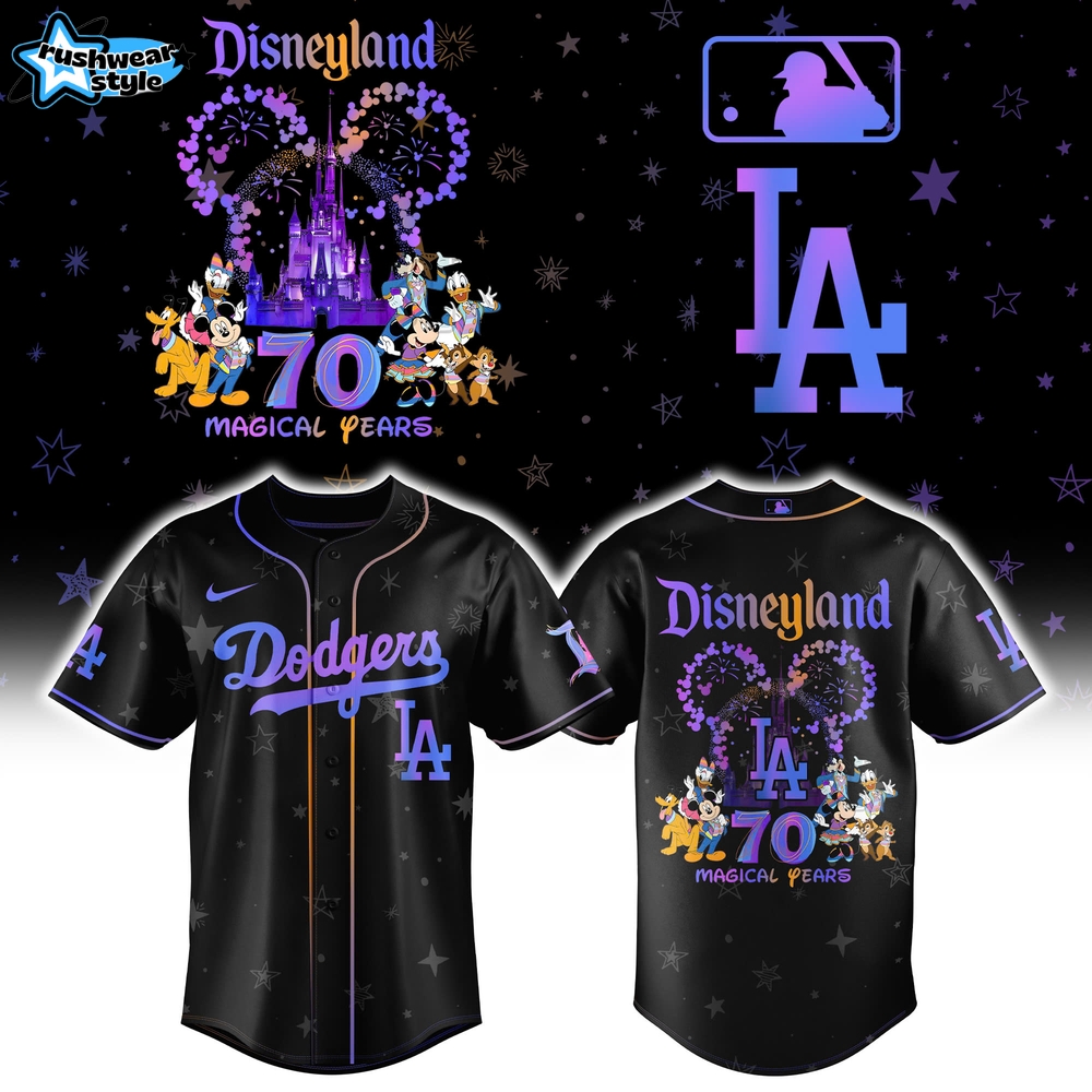 Los Angeles Dodgers x Disneyland 70th Baseball Jersey Los Angeles Dodgers x Disneyland 70th Baseball Jersey