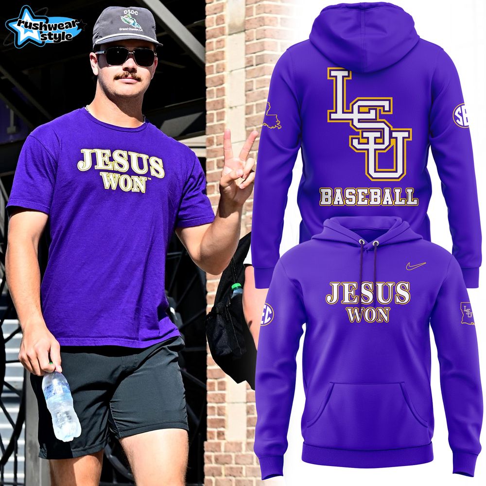 Lsu Tigers Jesus Won Limited Edition 2025 Hoodie Lsu Tigers Jesus Won Limited Edition 2025 Hoodie