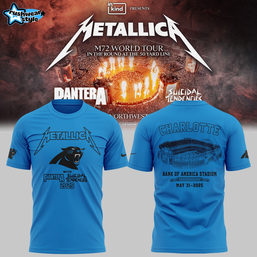 M72 World Tour x Carolina Panthers Blue Tshirt 2025 Limited Edition M72 World Tour x Carolina Panthers Blue Tshirt 2025 Limited Edition