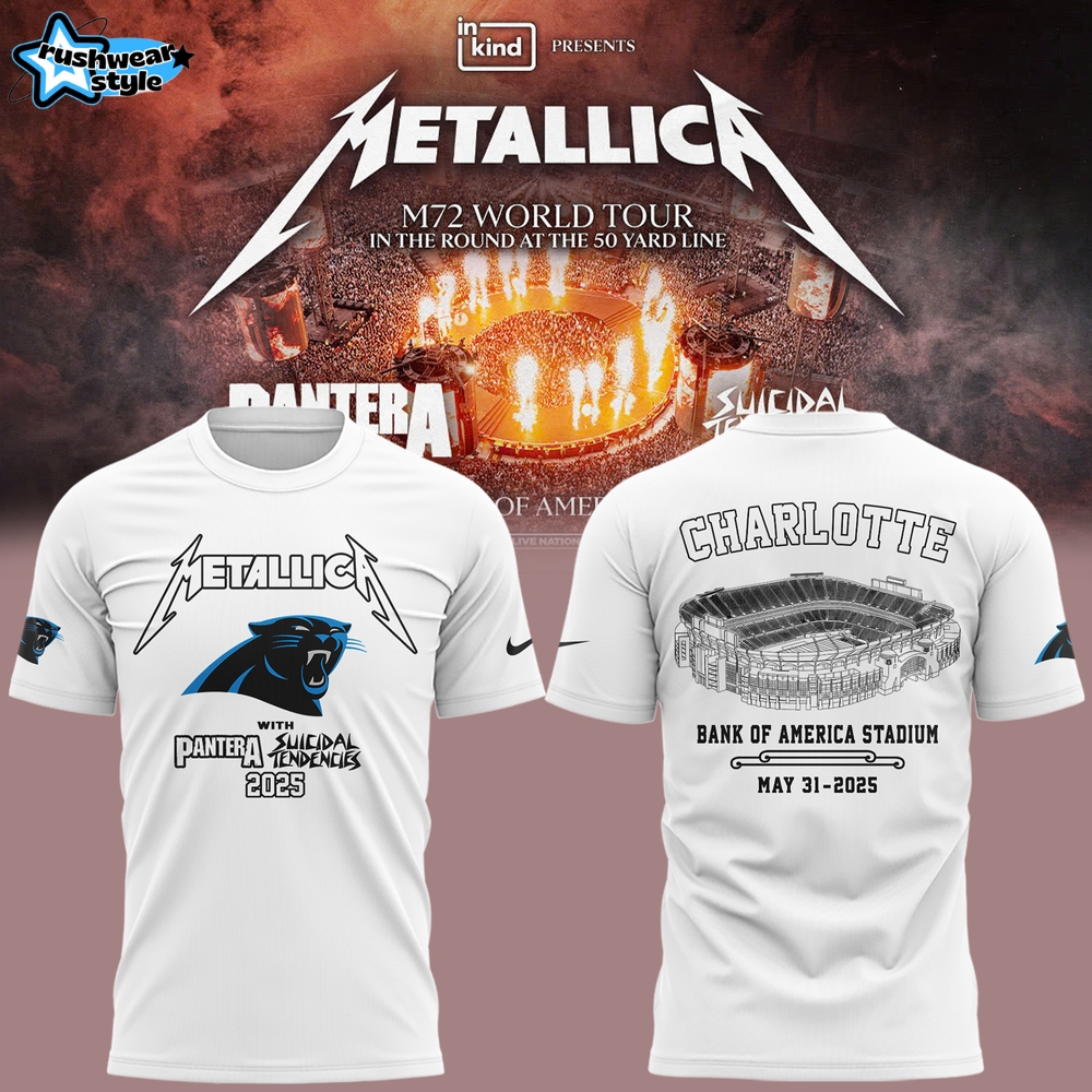 M72 World Tour x Carolina Panthers Tshirt 2025 Limited Edition M72 World Tour x Carolina Panthers Tshirt 2025 Limited Edition