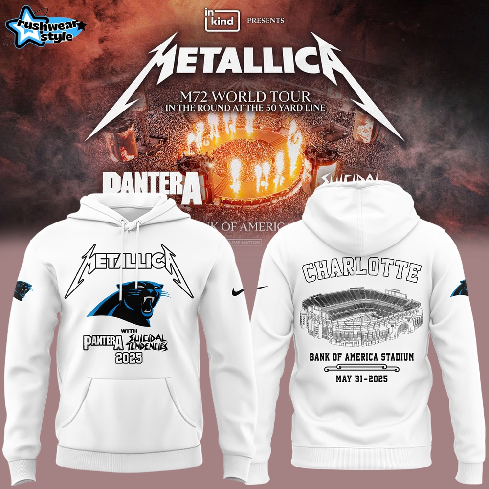M72 World Tour x Carolina Panthers White Hoodie 2025 Limited Edition M72 World Tour x Carolina Panthers White Hoodie 2025 Limited Edition