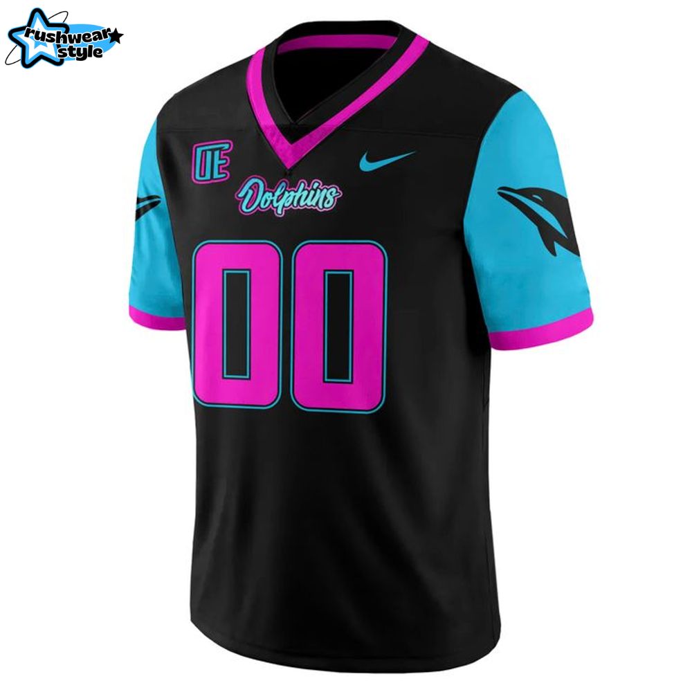 Miami Dolphins 2025 NFL "Miami Vice" Rivalries Football Jersey Miami Dolphins 2025 NFL "Miami Vice" Rivalries Football Jersey