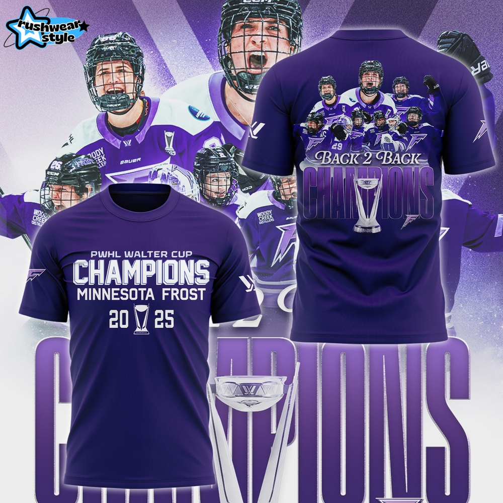 Minnesota Frost Back-2-Back Champions Walter Cup 2025 Shirt Minnesota Frost Back-2-Back Champions Walter Cup 2025 Shirt
