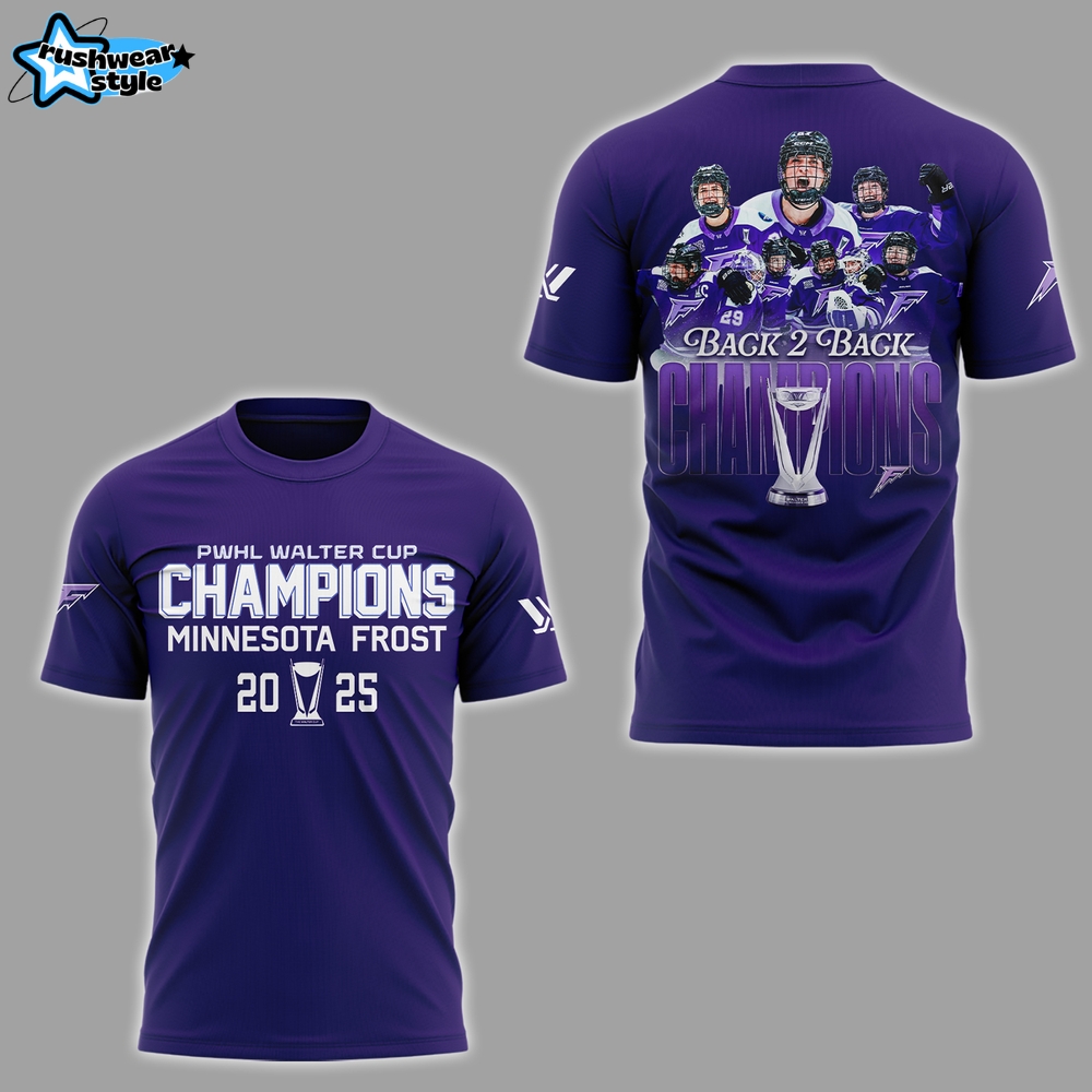 Minnesota Frost Back-2-Back Champions Walter Cup 2025 Shirt Minnesota Frost Back-2-Back Champions Walter Cup 2025 Shirt