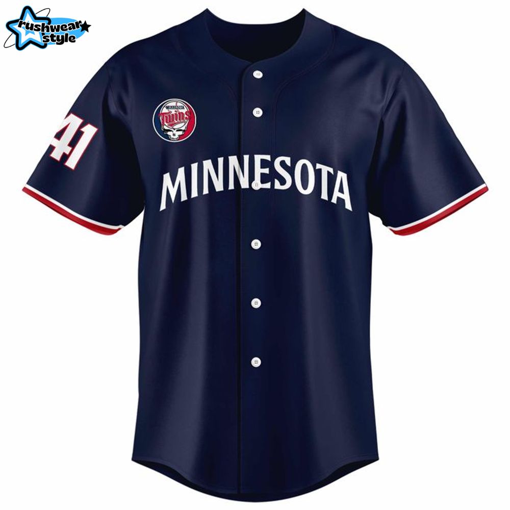 Minnesota Twins Joe Ryan x Homage x Grateful Dead Navy Jersey Minnesota Twins Joe Ryan x Homage x Grateful Dead Navy Jersey