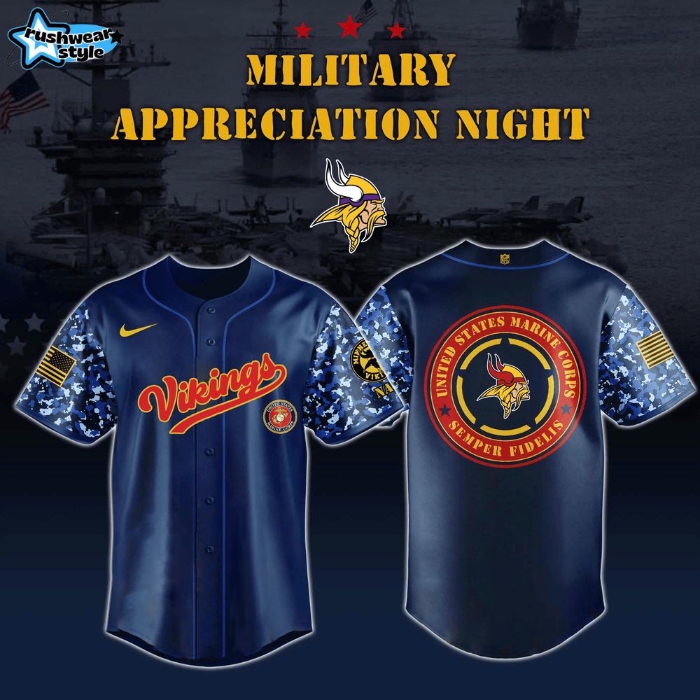 Minnesota Vikings x Marines Military Appreciation Night Jersey Minnesota Vikings x Marines Military Appreciation Night Jersey