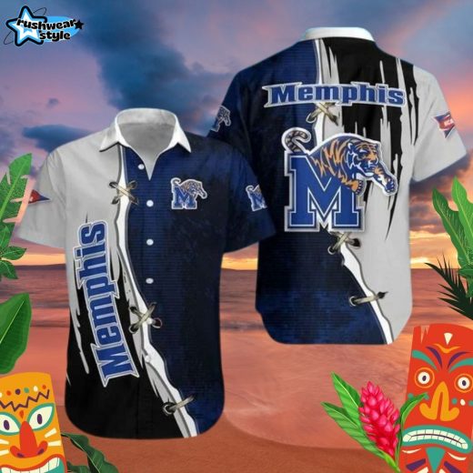 Ncca Memphis Tigers Aloha Hawaiian Shirt