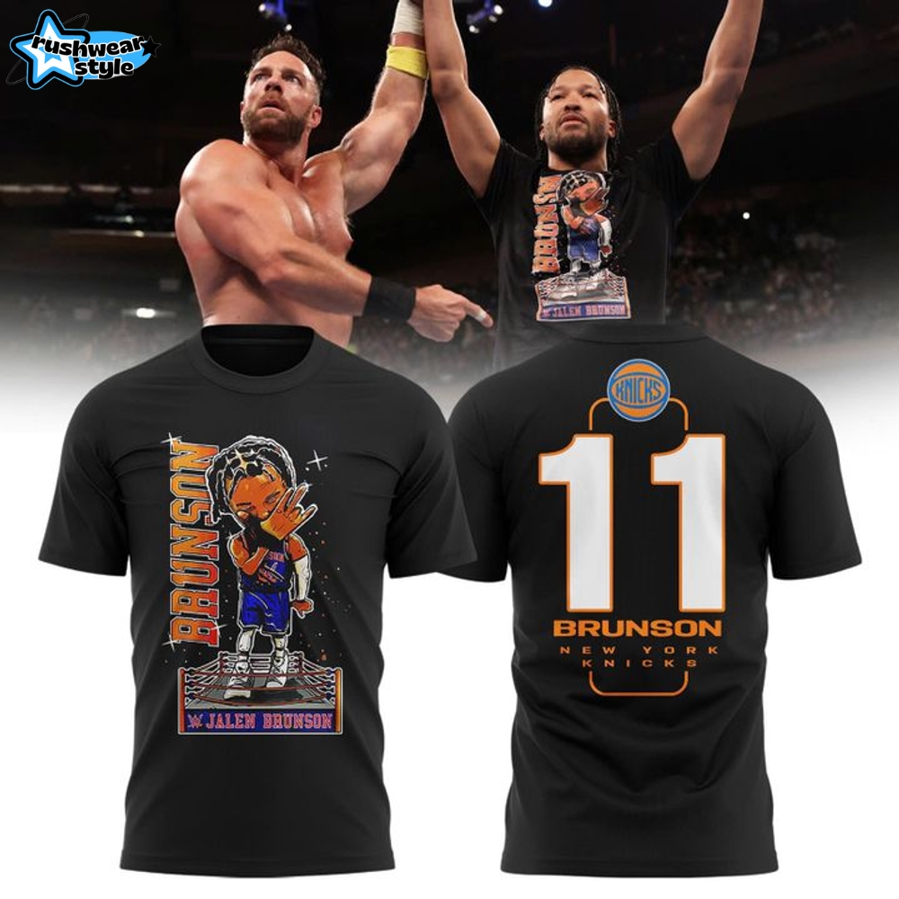 New York Knicks Jalen Brunson Special Black Tee New York Knicks Jalen Brunson Special Black Tee