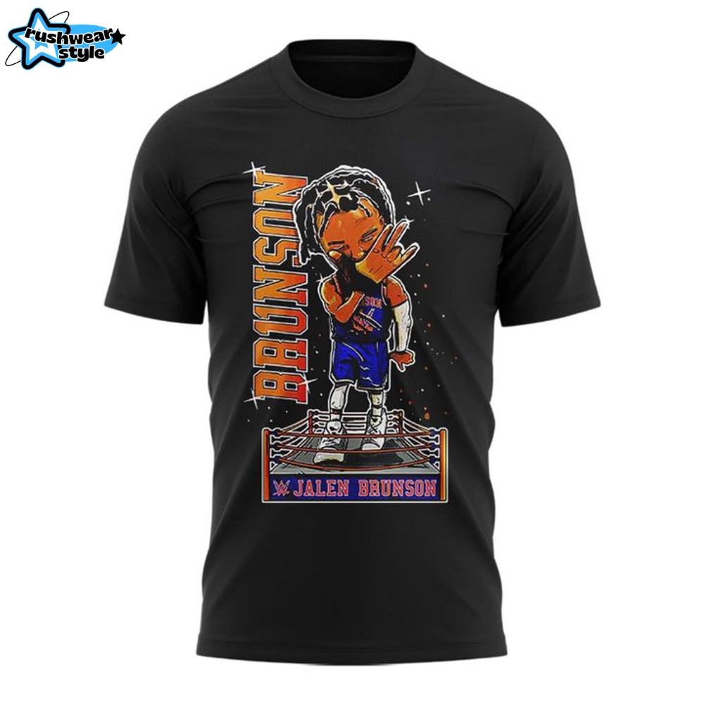 New York Knicks Jalen Brunson Special Black Tee New York Knicks Jalen Brunson Special Black Tee