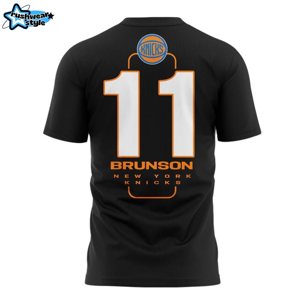 New York Knicks Jalen Brunson Special Black Tee New York Knicks Jalen Brunson Special Black Tee