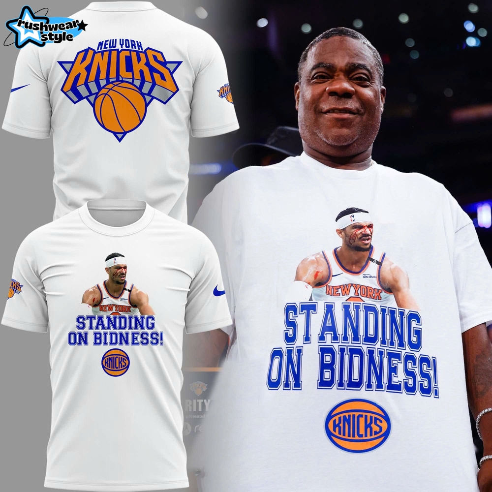 New York Knicks "STANDING ON BIDNESS!" Special Shirt New York Knicks "STANDING ON BIDNESS!" Special Shirt
