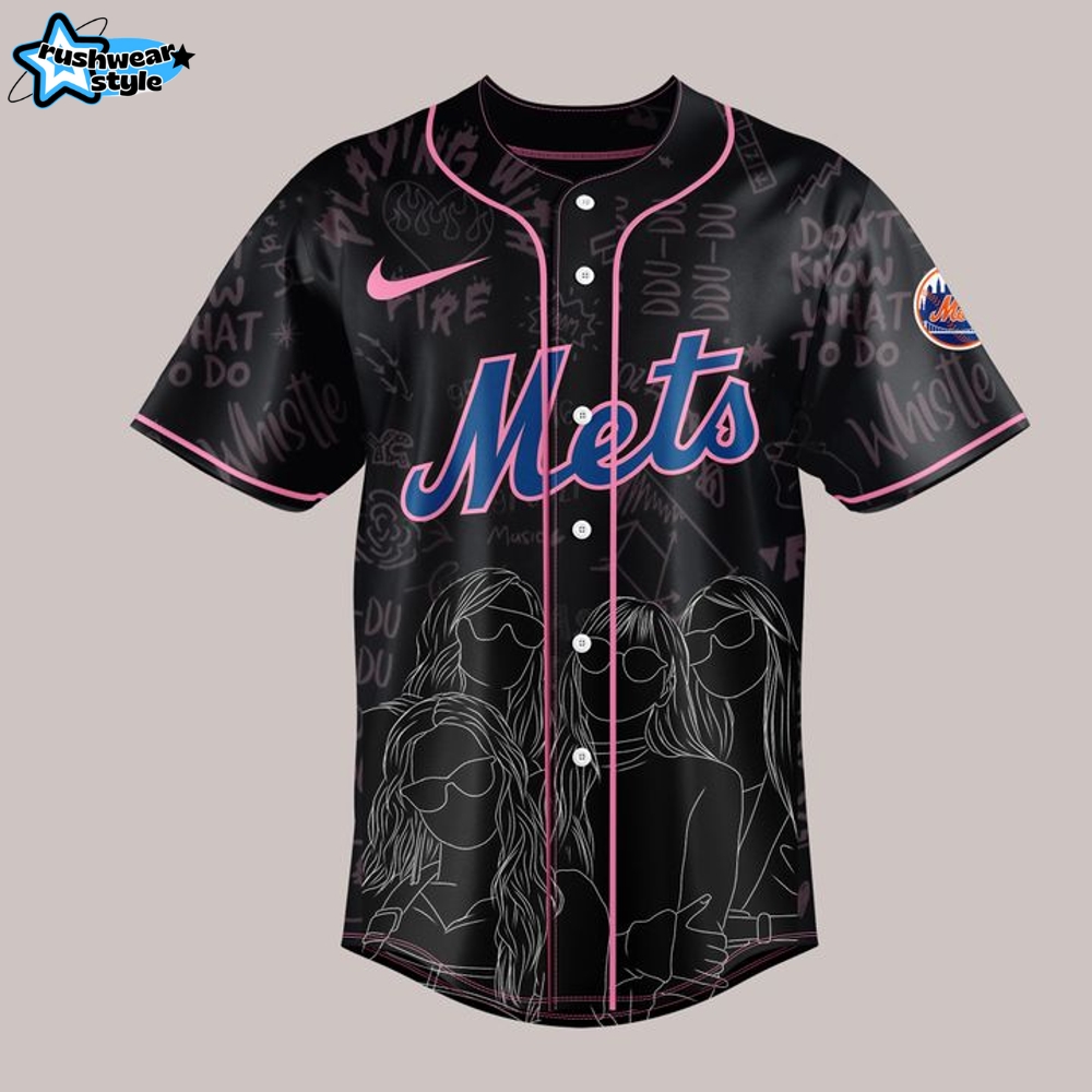 New York Mets x BLACKPINK 2025 World Tour New York Baseball Jersey New York Mets x BLACKPINK 2025 World Tour New York Baseball Jersey