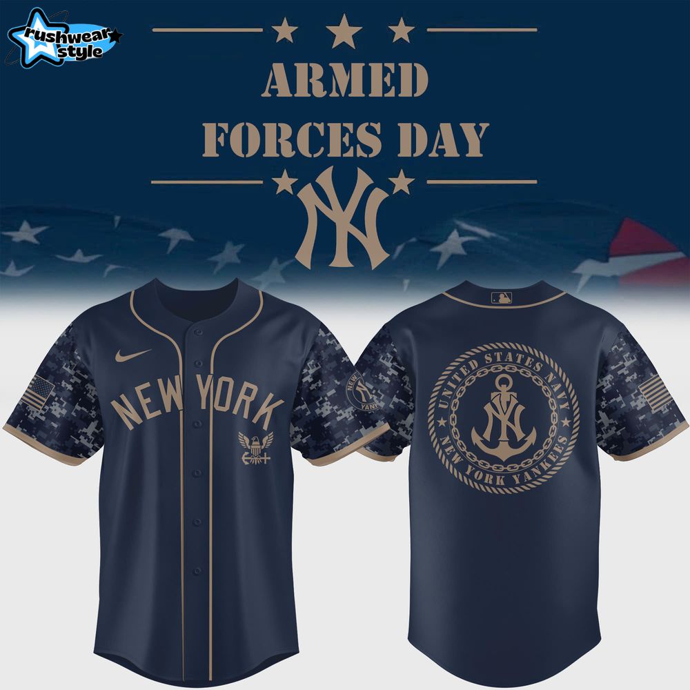 New York Yankees Armed Forces Day 2025 Baseball Jersey New York Yankees Armed Forces Day 2025 Baseball Jersey