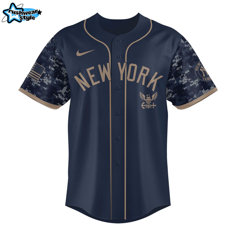 New York Yankees Armed Forces Day 2025 Baseball Jersey New York Yankees Armed Forces Day 2025 Baseball Jersey