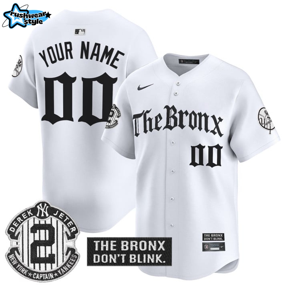 New York Yankees 'The Bronx - Gothic Ink Drop Edition' Personalized Baseball Jersey New York Yankees 'The Bronx - Gothic Ink Drop Edition' Personalized Baseball Jersey