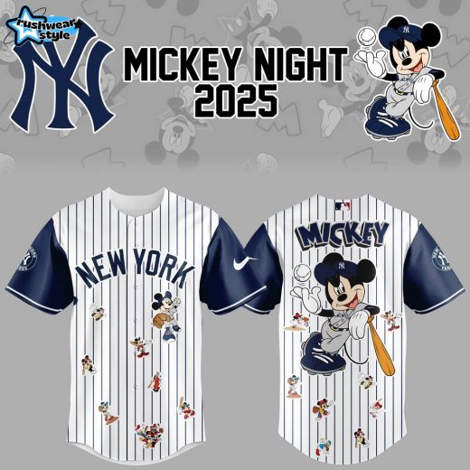 New York Yankees X Mickey Mouse 2025 Baseball Jersey