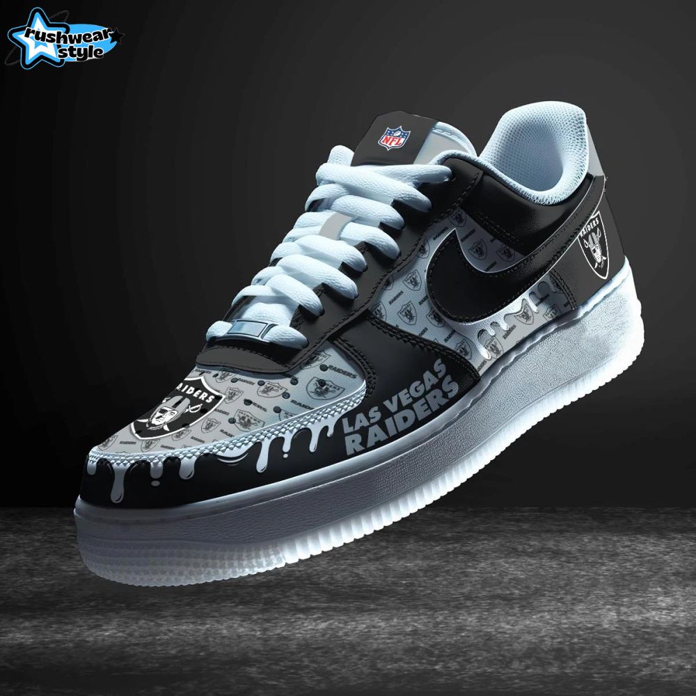 Nfl Las Vegas Raiders Nike Air Force 1 Custom Shoes Nfl Las Vegas Raiders Nike Air Force 1 Custom Shoes
