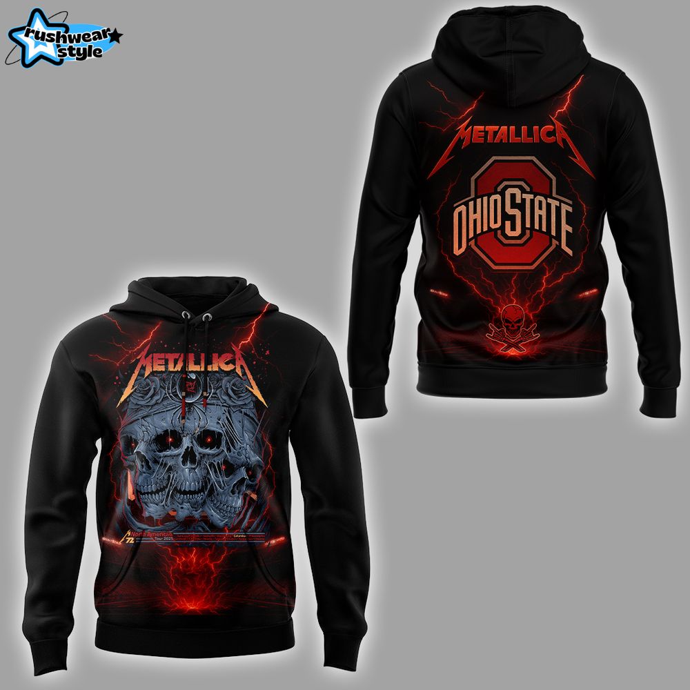 Ohio State Buckeyes Metallica M72 Concert Sonic Temple Hoodie Ohio State Buckeyes Metallica M72 Concert Sonic Temple Hoodie
