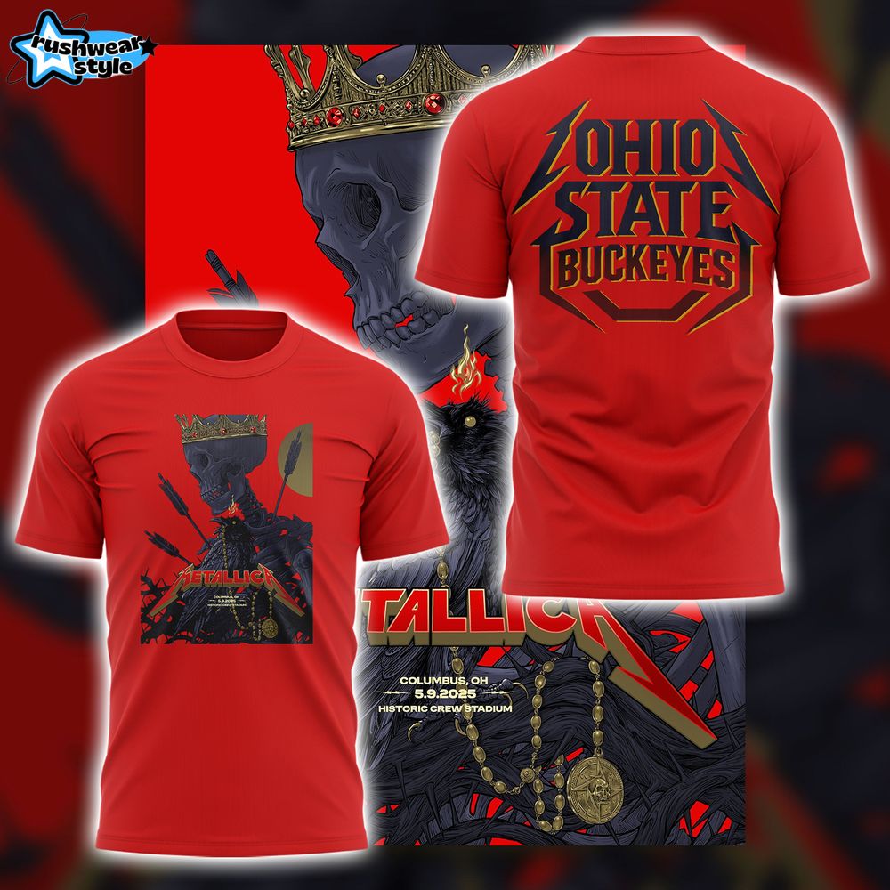 Ohio State Buckeyes Metallica M72 Concert Sonic Temple Shirt Ohio State Buckeyes Metallica M72 Concert Sonic Temple Shirt