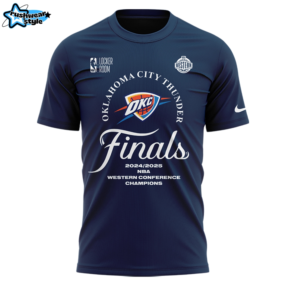 Oklahoma City Thunder Final 2024/2025 NBA Western Conference Champions Shirt Oklahoma City Thunder Final 2024/2025 NBA Western Conference Champions Shirt