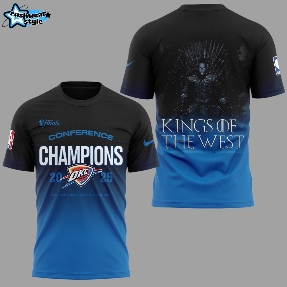 Oklahoma City Thunder King Of The West 2025 Special Shirt Oklahoma City Thunder King Of The West 2025 Special Shirt