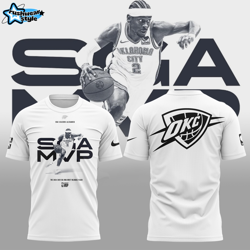 Oklahoma City Thunder Shai Gilgeous-Alexander NBA 2025 MVP Shirt Oklahoma City Thunder Shai Gilgeous-Alexander NBA 2025 MVP Shirt