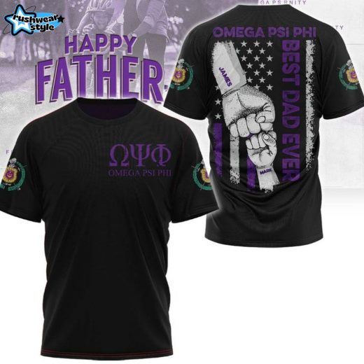 Omega Psi Phi Fraternity, Inc. Happy Father Day Shirt